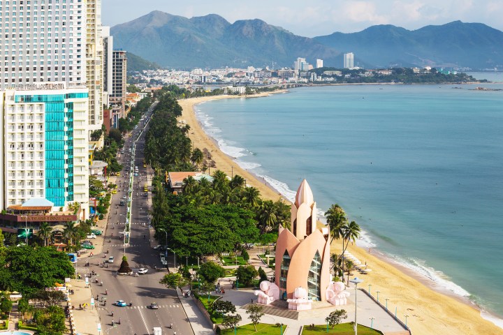 Aerial view of Nha Trang Vietnam